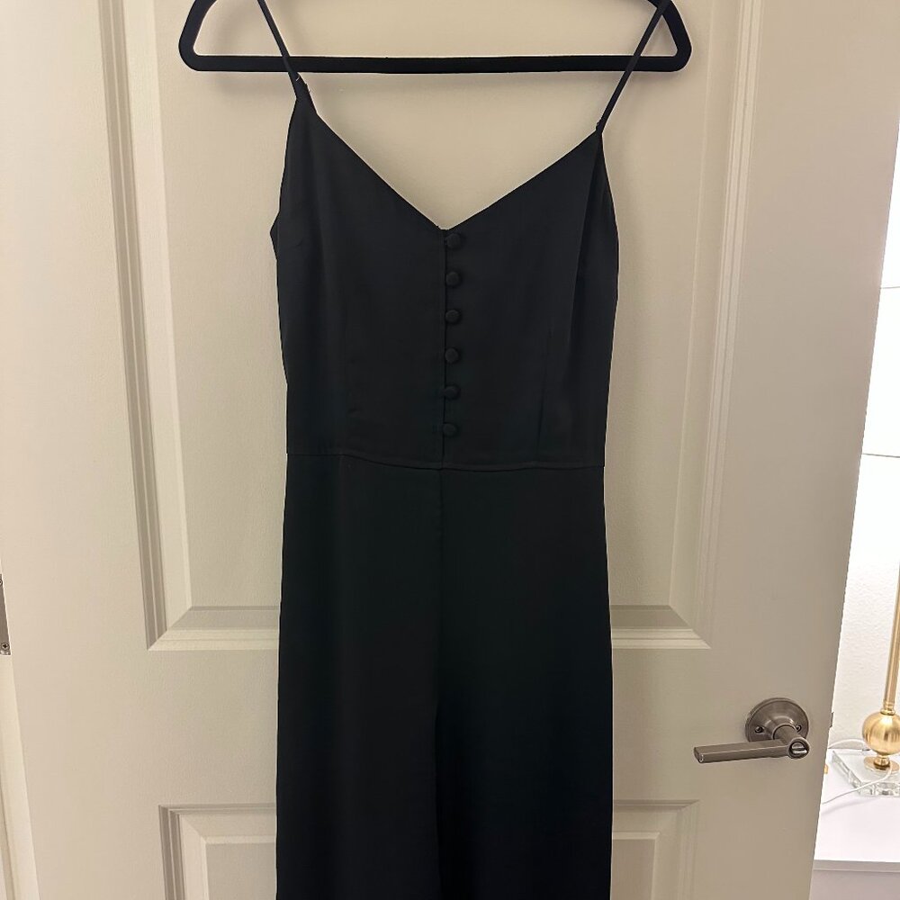 Abercrombie & Fitch Women’s Black Button-Front Jumpsuit Size Medium